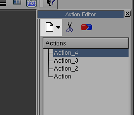 The new action button